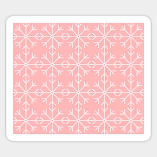 Abstract pattern - pink and white. Sticker